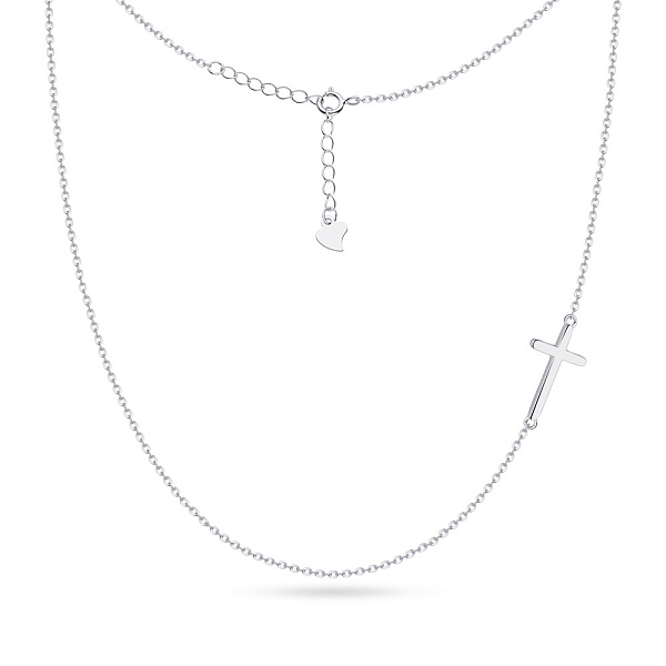 Срібне кольє без каміння Trendy Style (арт. 7507/1201) – зображення 2