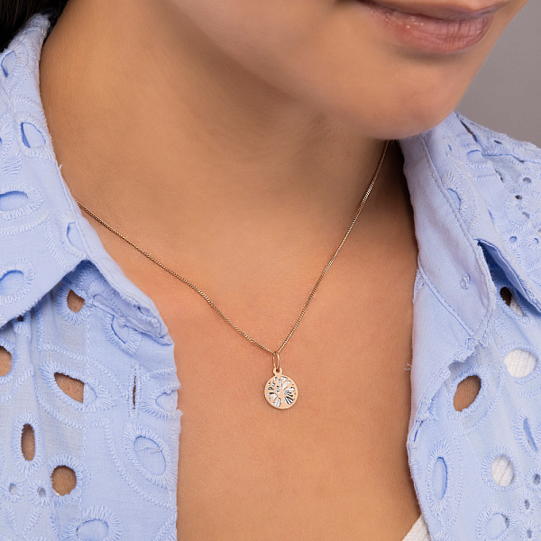 Золотий підвіс з алмазною гранню (арт. 440701кб) – зображення 2