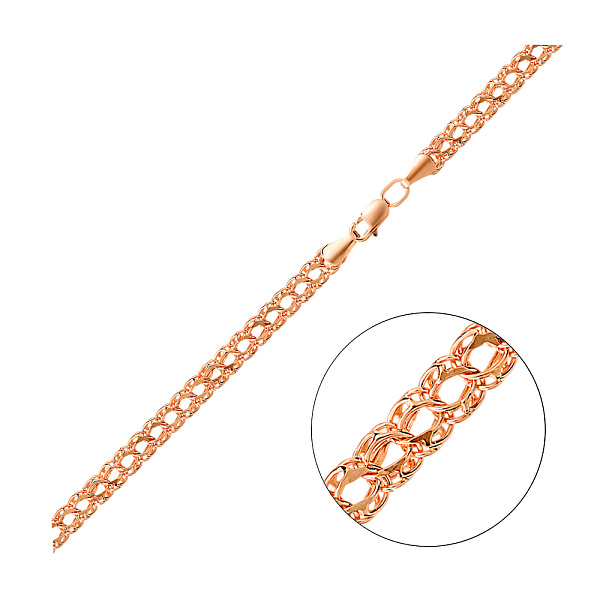 Цепочка Кардинал из красного золота (арт. 305616) – изображение 1