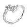Серебряное кольцо Стрела с фианитами (арт. 7501/2637) – изображение 1