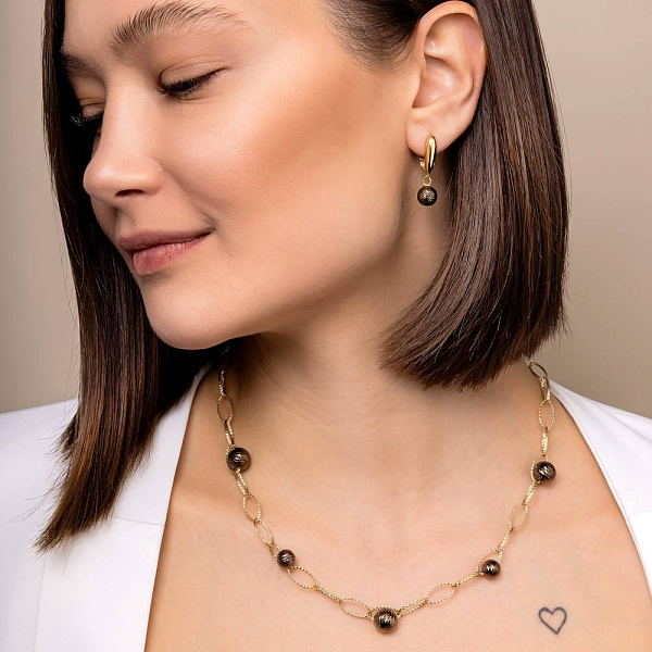 Колье из желтого золота Francelli (арт. 352706жкр) – изображение 2