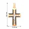 Золотой крестик с распятием и эмалью (арт. 505013ч) – изображение 2