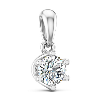 Фото Золотой подвес с бриллиантом (арт. П01116404046б)