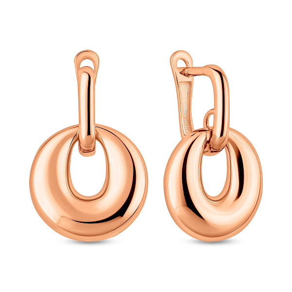 Серьги из красного золота (арт. 1092100) – изображение 1