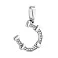 Подвеска Подкова из белого золота с фианитами (арт. 440611б) – изображение 1