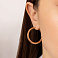 Серьги-кольца из красного золота (арт. 1091615/30) – изображение 2