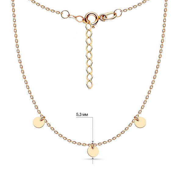 Класичне кольє з монетами з золота (арт. 351558/3) – зображення 3