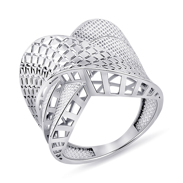 Массивное серебряное кольцо без камней (арт. 7501/8283) – изображение 1