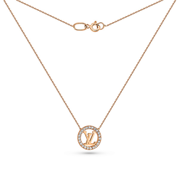 Золотое колье с фианитами (арт. 352430) – изображение 2