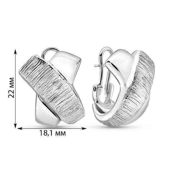 Золотые серьги Francelli (арт. е1091766б) – изображение 3