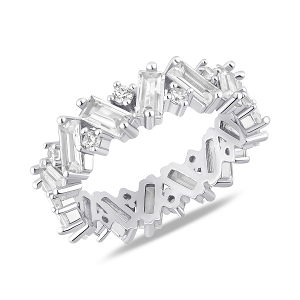 Серебряное кольцо с фианитами (арт. 7501/8416) – изображение 1