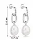Серебряные сережки с жемчугом (арт. 7518/5762жб) – изображение 2
