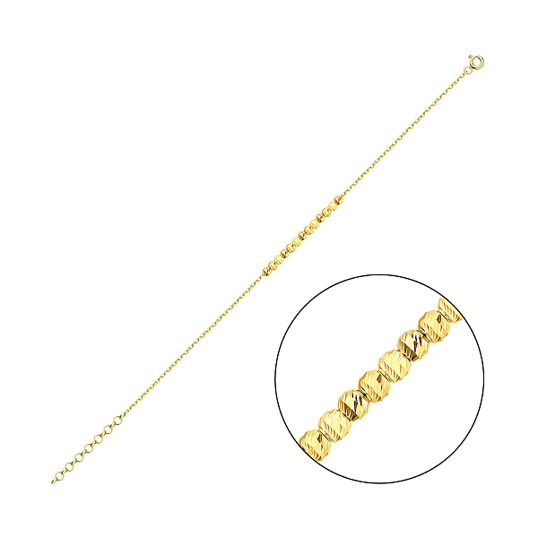 Серебряный браслет с шариками (арт. 7509/2141ж) – изображение 1