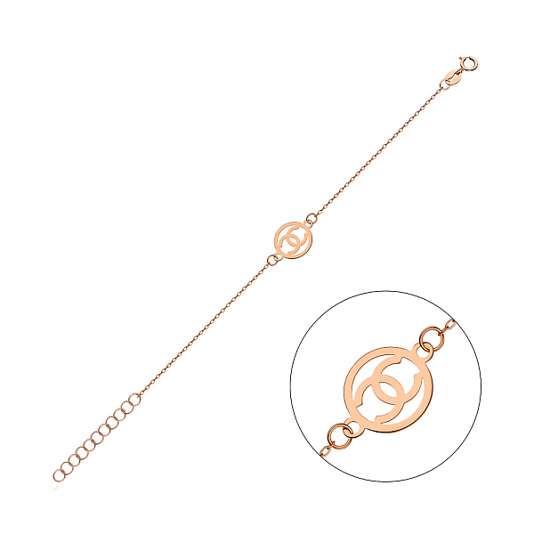 Браслет из красного золота без камней (арт. 325400) – изображение 1