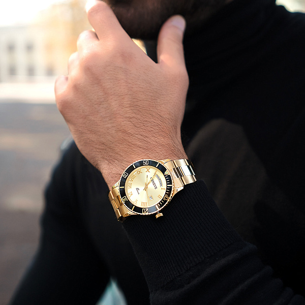 Масивний годинник з жовтого золота (арт. 260231ж) – зображення 3