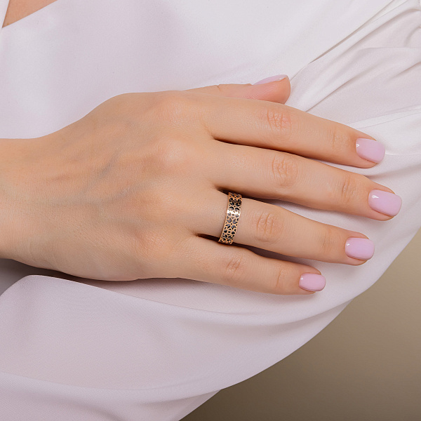 Золота обручка (арт. 239255ч) – зображення 7