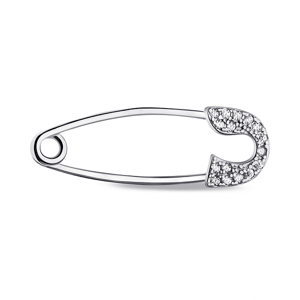 Срібна шпилька з фіанітами (арт. 7511/БР2Ф/032) – зображення 1