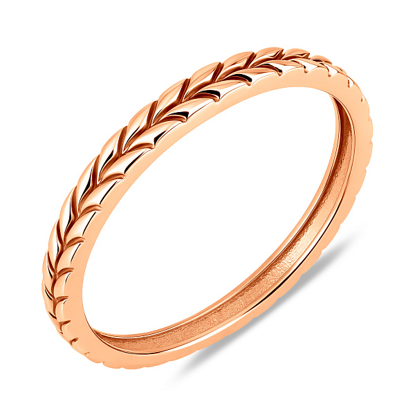 Тонка золота каблучка Колосок (арт. 1401071) – зображення 4