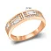 Золотое кольцо с фианитами (арт. 156422) – изображение 3