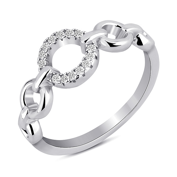 Серебряное кольцо с фианитами (арт. 7501/8154) – изображение 1
