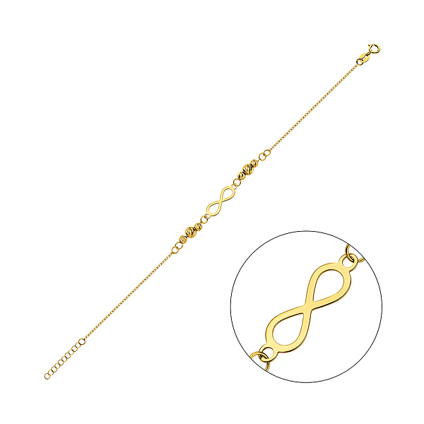 Золотой браслет Бесконечность (арт. 325644ж) – изображение 1