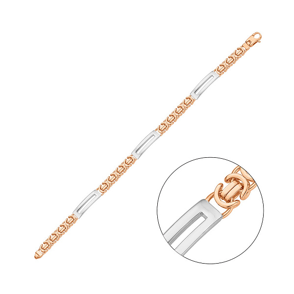 Браслет из красного и белого золота (арт. 326799кб) – изображение 1