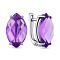 Серебряные серьги с аметистом (арт. 7502/2128953А)