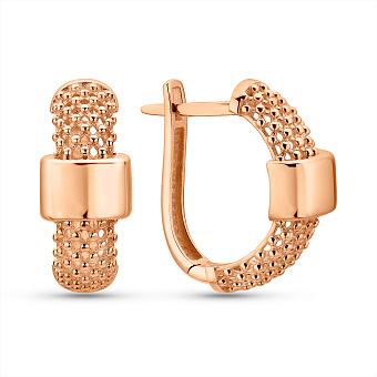 Фото Серьги из красного золота (арт. 1092014)