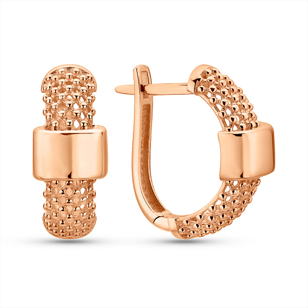 Серьги из красного золота (арт. 1092014) – изображение 1