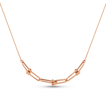 Золотое колье без камней (арт. 352736)