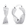Серебряные серьги с фианитом (арт. 7502/10136) – изображение 1