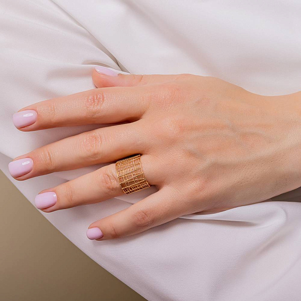 Массивное золотое кольцо (арт. 141280) – изображение 4