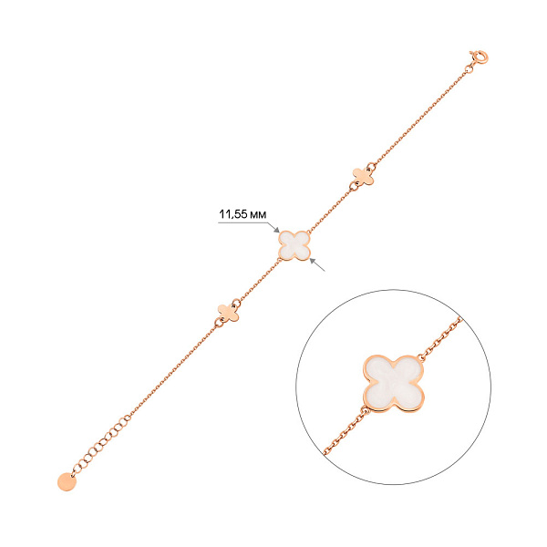 Золотой браслет с эмалью (арт. 341207еп) – изображение 4