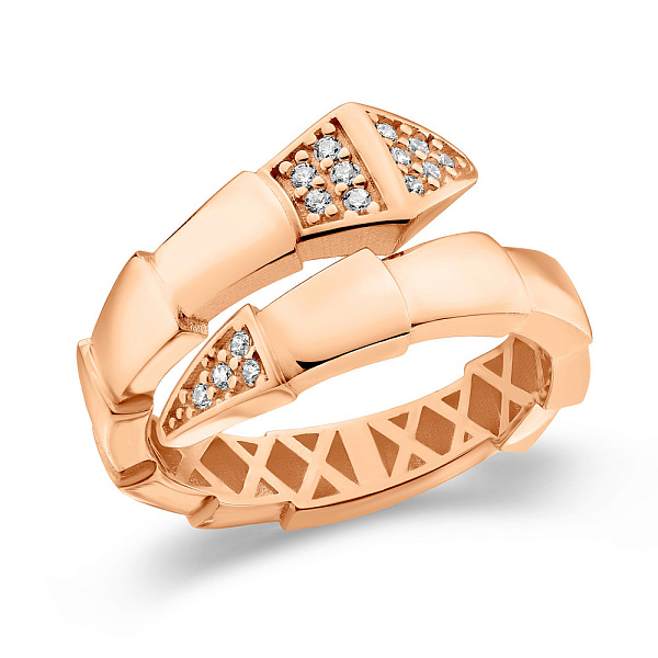 Каблучка Змія з червоного золота (арт. 156372) – зображення 1