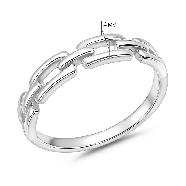 Серебряное кольцо без камней (арт. 7501/8845) – изображение 2