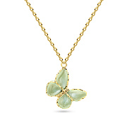 Кольє з золота Francelli з метеликом з кераміки (арт. 352369жкмз)