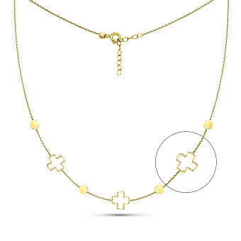 Золоте кольє без каменів (арт. 352637ж)