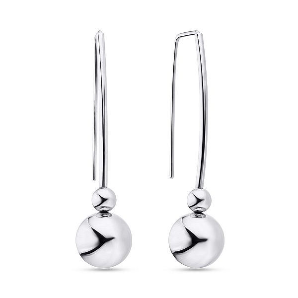 Сережки срібні «Кульки» (арт. 7502/3763) – зображення 1