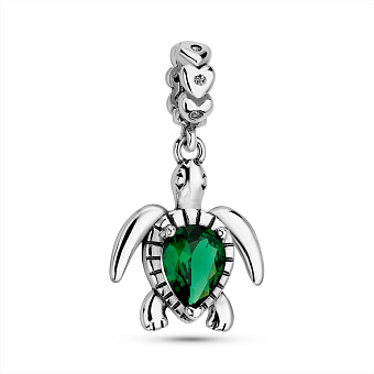 Срібний шарм Черепаха (арт. 7903/4354аз)