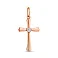 Золотая подвеска-крестик с фианитом (арт. 440458) – изображение 1