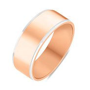 Золота обручка Американка з білими вставками (арт. 239190)