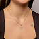Хрестик з білого золота з діамантами  (арт. 3100785202) – зображення 2