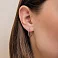 Серьги-кольца из белого золота (арт. 121903/20б) – изображение 2