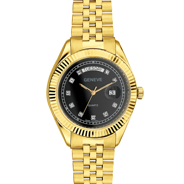 Кварцовий годинник з жовтого золота (арт. 260249жч) – зображення 2