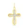 Золотой крестик с фианитами (арт. 443822ж) – изображение 1