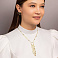 Золотые серьги Цветы Francelli (арт. 109730жкр) – изображение 3