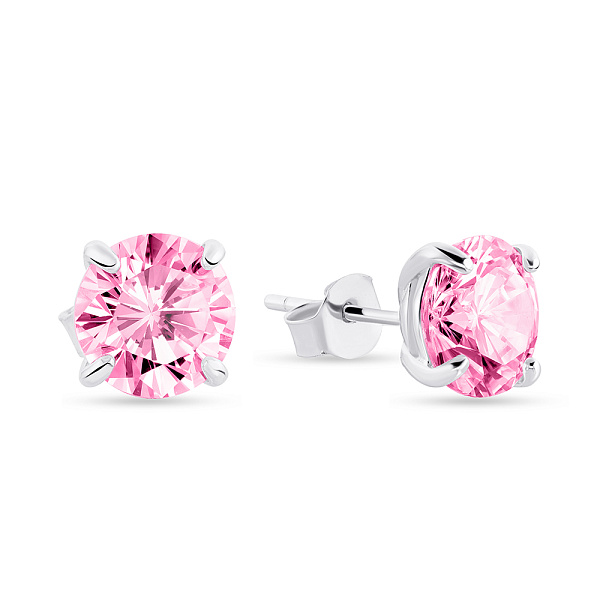 Серебряные серьги пусеты с альпинитами  (арт. 7518/5999/6ар) – изображение 1