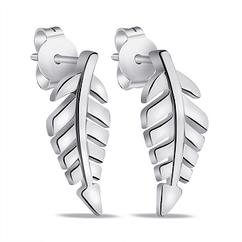 Фото Серебряные серьги-пусеты без камней (арт. 7518/6874)