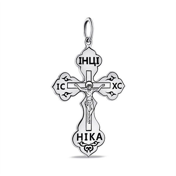 Серебряный крестик с чернением (арт. 7904/А017пю) – изображение 1