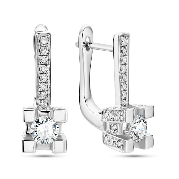 Золоті сережки з діамантами  (арт. С28113080б) – зображення 1